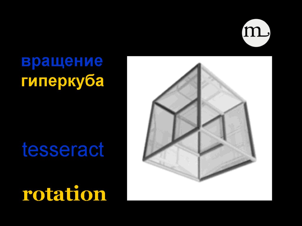 вращение гиперкуба tesseract rotation